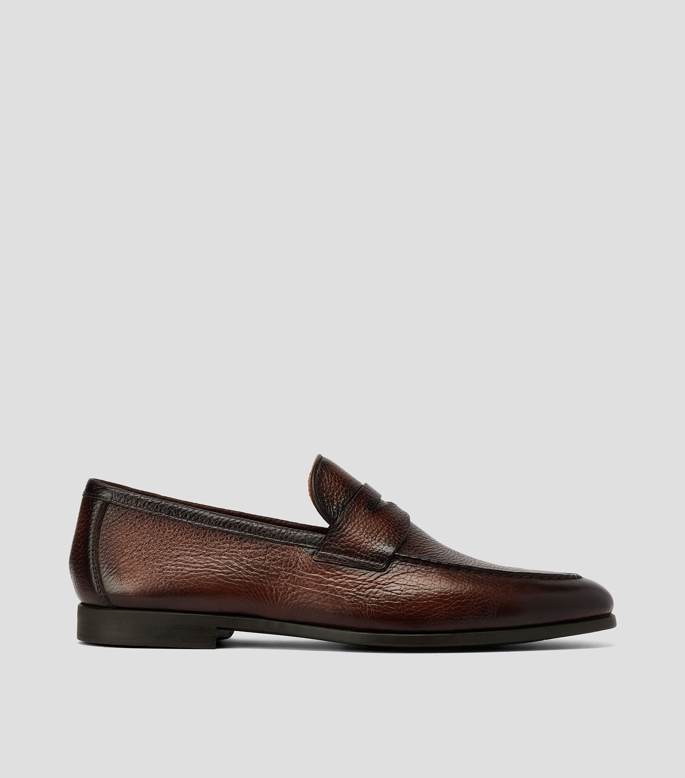 Mocasines de piel con cintillo Hombre